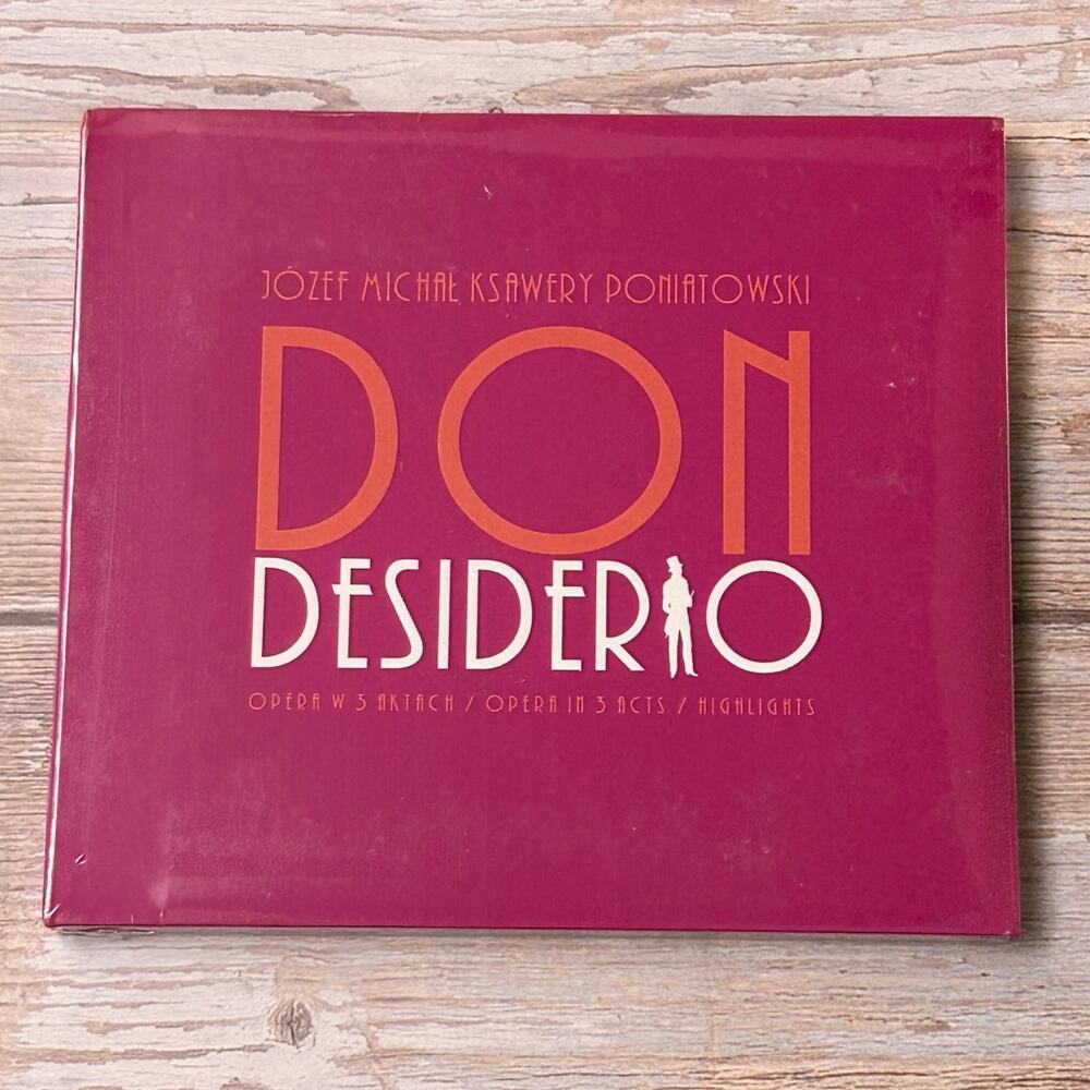 Poniatowski – Don Desiderio CD 2017 Opera Highlights Classical Ars Operae Sealed